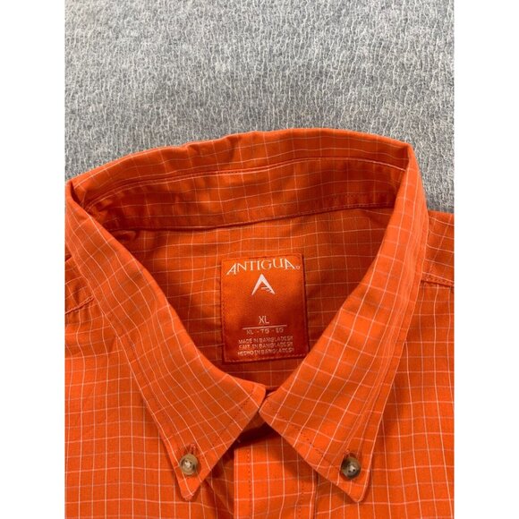 Auburn Tigers Antigua Checked Long Sleeve Button Down Campus Shirt (Men's XL) - Picture 3 of 12